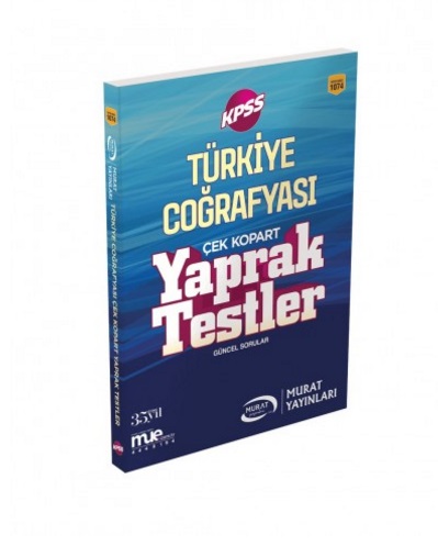 Murat Eğitim KPSS Türkiye Coğrafyası Çek Kopart Yaprak Testler 2018 - 1074