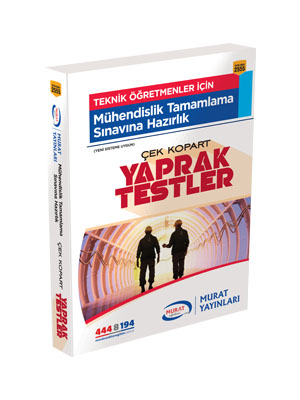 Murat Eğitim Mühendislik Tamamlama Sınavına Hazırlık Çek Kopart Yaprak Test 2555
