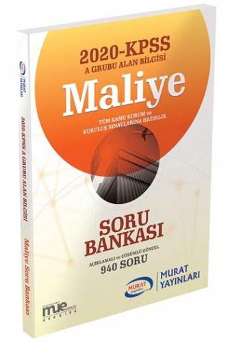 Murat Yayınları 2020 KPSS A Grubu Maliye Açıklamalı ve Çözümlü Soru Bankası