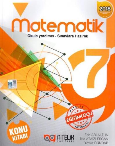 Nitelik Yayınları  7. Sınıf Matematik Konu Kitabı