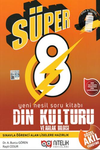 Nitelik 8. Sınıf Süper Din Kültürü ve Ahlak Bilgisi Yeni Nesil Soru Kitabı