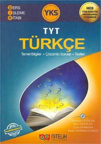 Nitelik Yayınları TYT Türkçe Ders İşleme Kitabı %25 indirimli Nuri Cey