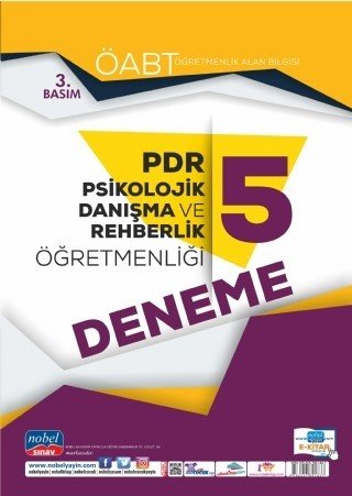 Nobel Yayınları 2021 ÖABT PDR Psikolojik Danışma ve Rehberlik Öğretmenliği 5 Deneme