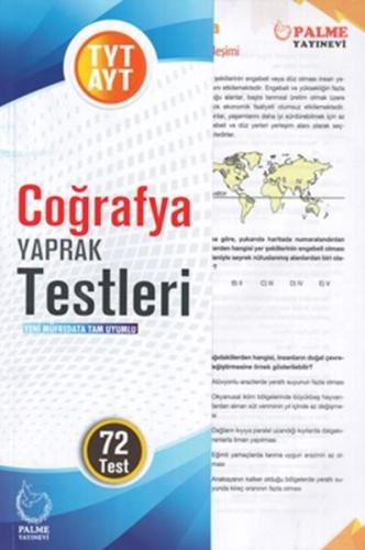 Palme Yayınları TYT AYT Coğrafya Yaprak Test Komisyon