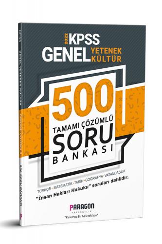 Paragon Yayınları 2022 KPSS Genel Yetenek Genel Kültür 500 Tamamı Çözü