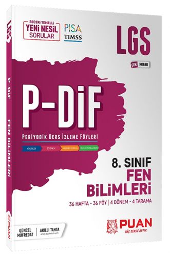 Puan Yayınları 8. Sınıf LGS Fen Bilimleri PDİF Çek Kopar Konu Anlatım Föyleri