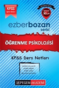 Pegem KPSS Eğitim Bilimleri Ezberbozan Öğrenme Psikolojisi Ders Notları