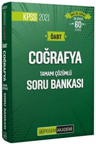 Pegem Yayınları 2021 ÖABT Coğrafya Tamamı Çözümlü Soru Bankası