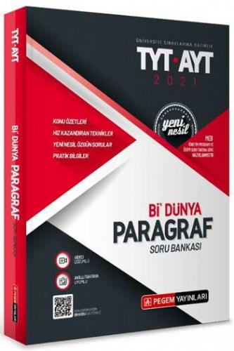 Pegem Yayınları TYT AYT Paragraf Bi Dünya Soru Bankası