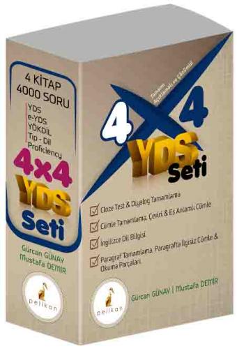 Pelikan 4x4 YDS Açıklamalı, Tamamı Çözümlü Set