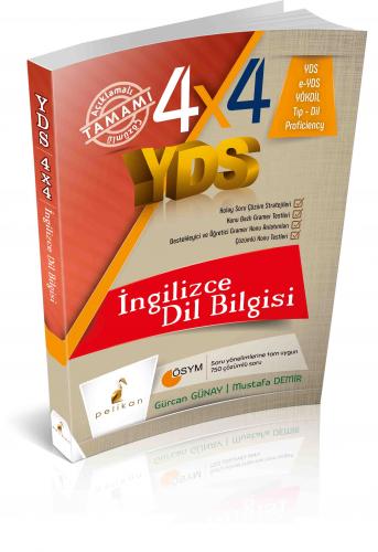 Pelikan 4x4 YDS Seti 4. Kitap İngilizce Dilbilgisi