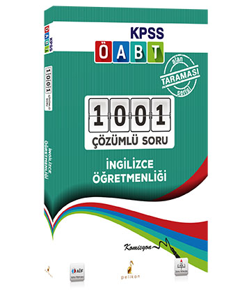 Pelikan KPSS ÖABT İngilizce Öğretmenliği 1001 Çözümlü Soru 2018