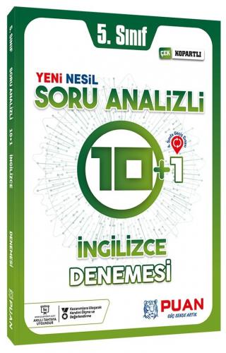 Puan Yayınları 5. Sınıf İngilizce Soru Analizli 10+1 Deneme