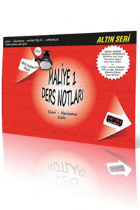 Savaş Maliye 1 Ders Notları Altın Seri