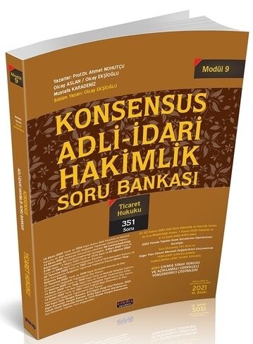 Savaş Yayınları KONSENSUS Adli İdari Hakimlik Ticaret Hukuku Soru Bank