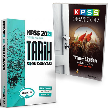 Yediiklim 2021 KPSS Tarih Soru Dünyası+KPSS Tarihin Arka Odası Konu Anlatımlı
