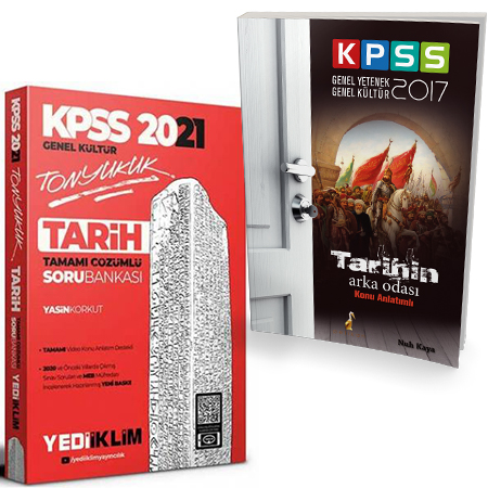 Yediiklim 2021 KPSS Tonyukuk Tarih Tamamı Çözümlü Soru Bankası+KPSS Tarihin Arka Odası Konu Anlatımlı