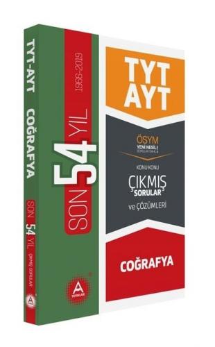 A Yayınları TYT AYT Coğrafya Son 54 Yıl Çıkmış Sorular ve Çözümleri
