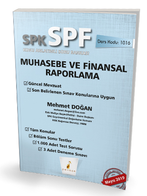 Pelikan Yayınları SPK - SPF Muhasebe ve Finansal Raporlama Konu Anlatımlı Soru Bankası 1016