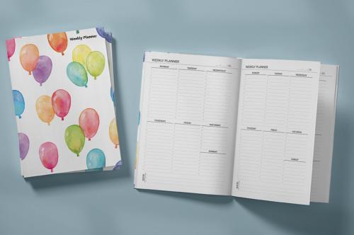 Colorful Balloons Planner & Notebook