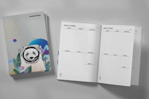 Astronaut Bear Weekly Planner & Notebook