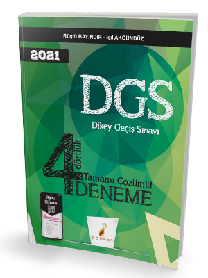 Pelikan Yayınları 2021 DGS Çek Kopart 4 Dörtlük Tamamı Dijital Çözümlü Deneme Sınavı
