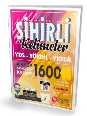 YDS YÖKDİL YKSDİL Sihirli Kelimeler 4 Ayda 1600 Akademik Kelime Çek Kopart 16 Fasikül