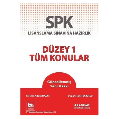 Akademi Yayınları SPK Lisanslama Sınavlarına Hazırlık Düzey 1 Tüm Konu