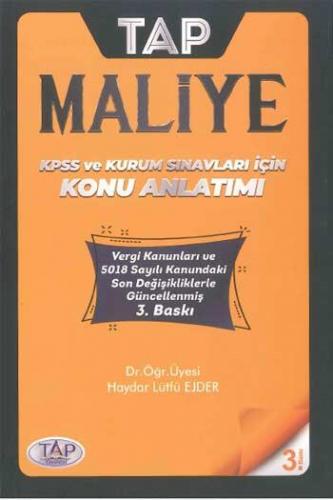 Tap Yayınları KPSS A Grubu Maliye Konu Anlatımı