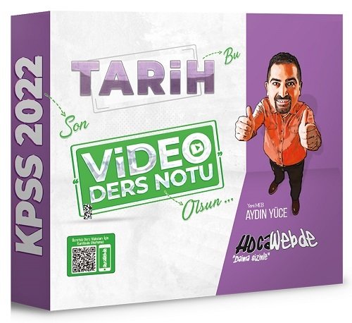 HocaWebde Yayınları 2022 KPSS Tarih Video Ders Notu