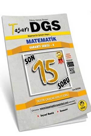 Tasarı Yayınları DGS Matematik Son 15 Soru Garanti Serisi Soru Kitapçı