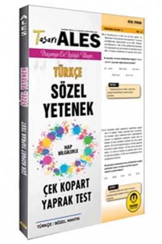 Tasarı Yayınları ALES Sözel Yetenek Çek Kopart Yaprak Test
