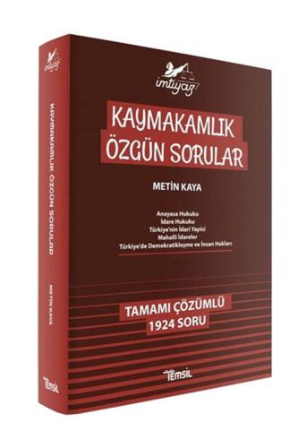 İmtiyaz Kaymakamlık Özgün Sorular