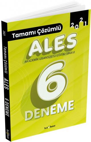 Tercih Akademi 2021 ALES Tamamı Çözümlü 6 Deneme