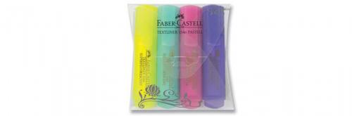 Faber-Castell Şeffaf Gövde Pastel Renkler 4'lü Poşet