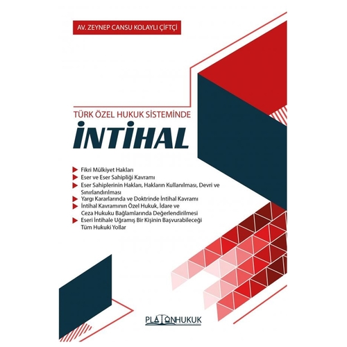 Türk Özel Hukuk Sisteminde İntihal