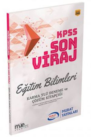 Murat Eğitim KPSS Eğitim Bilimleri Son Viraj Karma 3 lü Deneme Seti ve Çözümleri