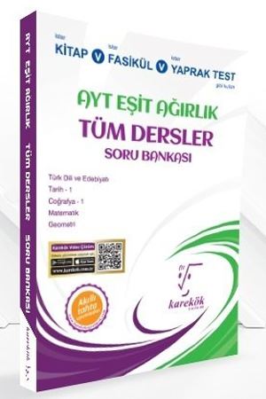 Karekök Yayınları AYT Eşit Ağırlık Tüm Dersler Soru Bankası Komisyon