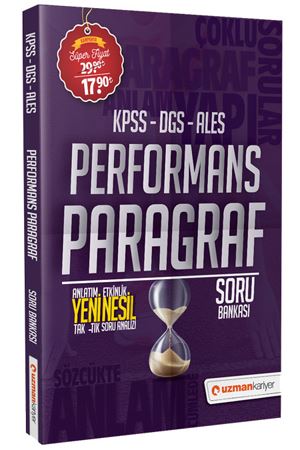 Uzman Kariyer Yayınları 2020 KPSS Performans Paragraf Soru Bankası