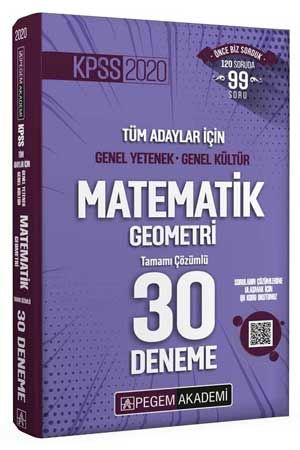 Kelepir Pegem Yayinlari 2020 Kpss Matematik Geometri Tamami Cozumlu 30
