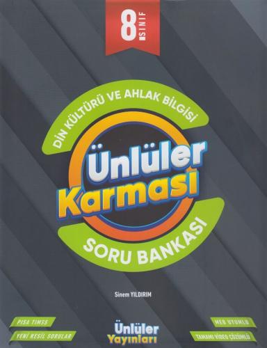 Ünlüler Yayınları 8. Sınıf Din Kültürü ve Ahlak Bilgisi Soru Bankası
