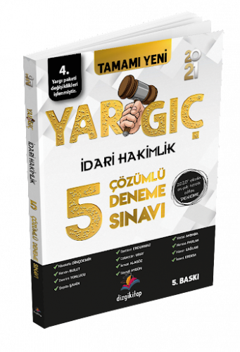 Dizgi Kitap Yargıç 2021 İdari Hakimlik Tamamı Yenilenmiş Çözümlü 5 Deneme Sınavı
