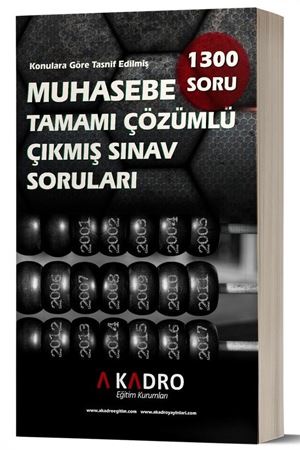 A Kadro KPSS Muhasebe Tamamı Çözümlü Çıkmış Sınav Soruları