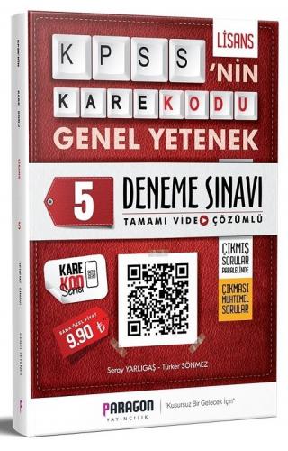 Paragon Yayıncılık 2020 KPSS nin Karekodu Genel Yetenek 5 Deneme Video Çözümlü