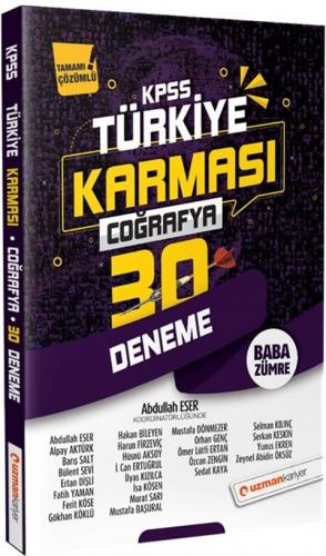Uzman Kariyer Yayınları 2020 KPSS Coğrafya Türkiye Karması 30 Deneme
