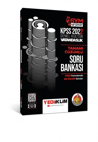 Yediiklim Yayınları 2022 KPSS Genel Kültür Ösym Ne Sorar Vatandaşlık Tamamı Çözümlü Soru Bankası