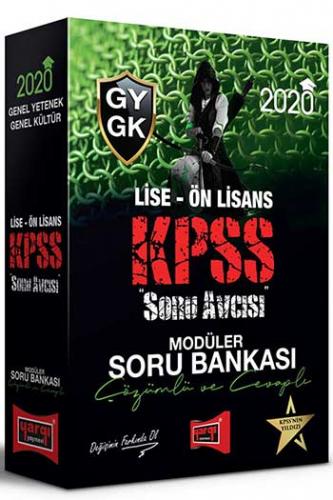 Yargı Yayınları 2020 KPSS Soru Avcısı Lise Ön Lisans GY GK Çözümlü ve Cevaplı Modüler Soru Bankası