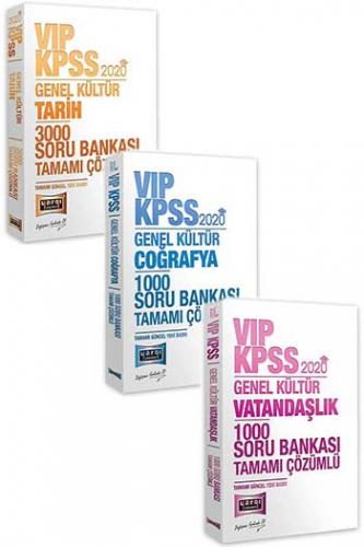 3 lü SET Yargı Yayınları 2020 KPSS VIP Genel Kültür Tamamı Çözümlü 5000 Soru Seti