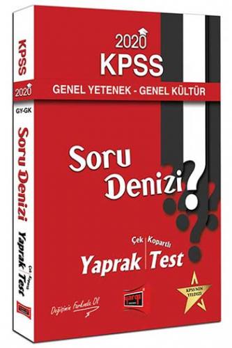 Yargı Yayınları 2020 KPSS Genel Yetenek Genel Kültür Soru Denizi Çek Kopartlı Yaprak Test
