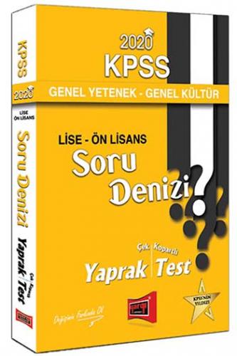 Yargı Yayınları 2020 KPSS Lise Ön Lisans GY GK Soru Denizi Çek Kopartlı Yaprak Test